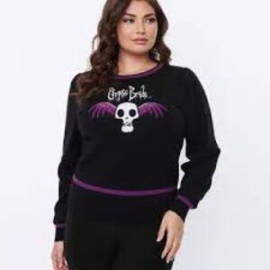 Corpse Bride Black and Purple Sweater